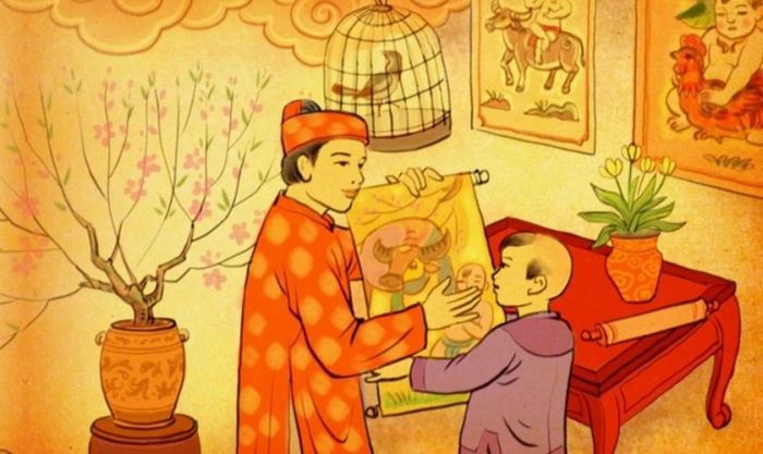 Hình nền Tết với tông vàng đẹp và ấn tượng