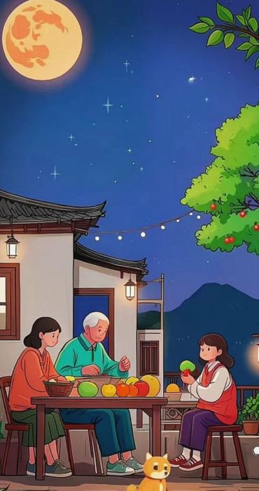 Hình nền Tết 2025 gia đình vui vẻ, sum vầy