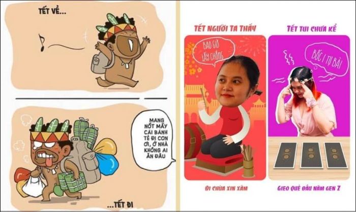 Meme Tết nào đang được chia sẻ nhiều nhất hiện nay?