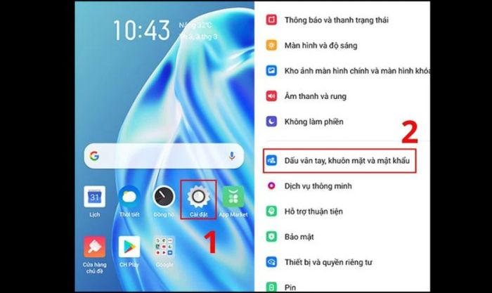 Hướng dẫn cài đặt tính năng mở khóa bằng dấu vân tay trên OPPO