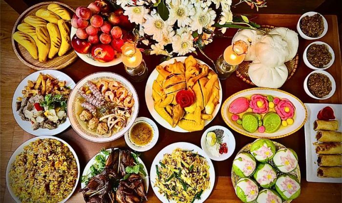 Ảnh chụp mâm cúng mùng 2 Tết đẹp mắt