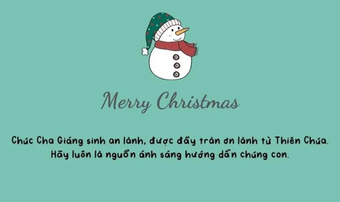 Lời chúc Giáng Sinh Công giáo dành cho Cha xứ