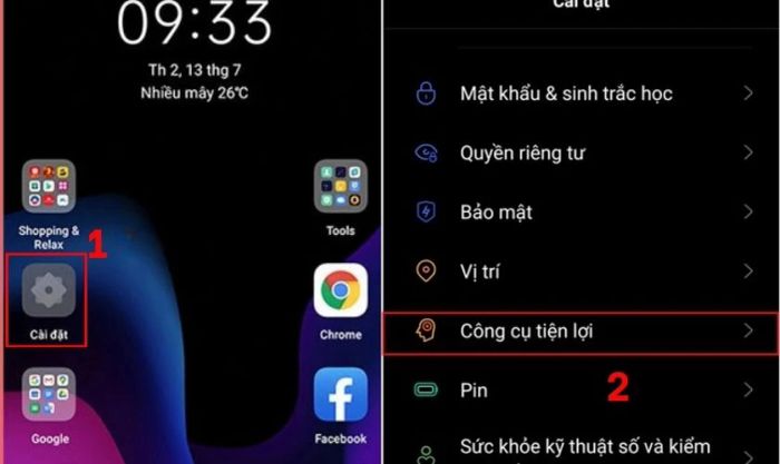 Hướng dẫn chi tiết cách ẩn thanh điều hướng OPPO thông qua Cài đặt