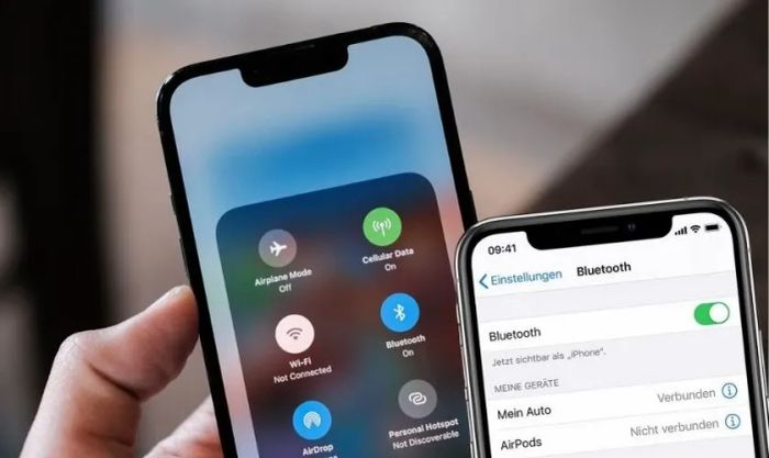 Sau đó, kích hoạt Bluetooth trên iPhone