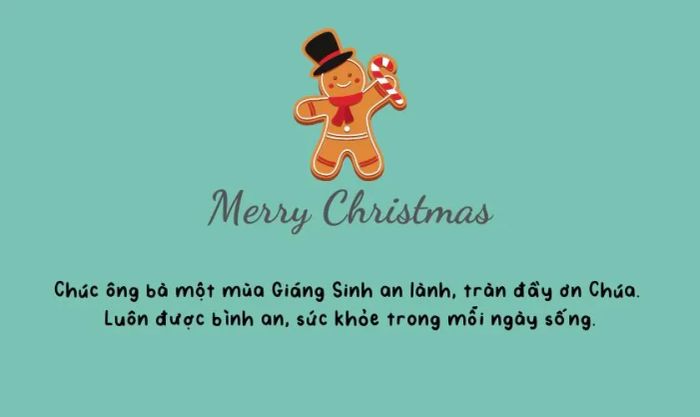 Lời chúc Giáng Sinh Công giáo dành cho ông bà