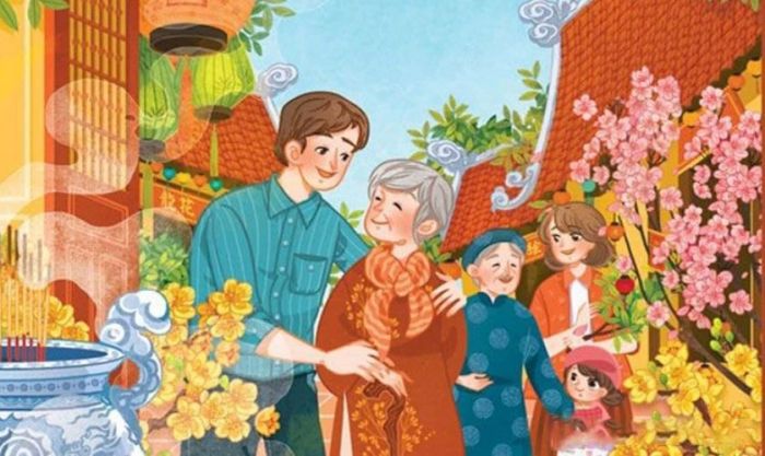 Hình nền Tết sum vầy cùng gia đình