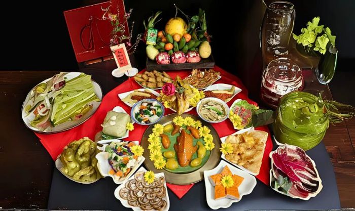 Mâm cúng mùng 2 Tết thịnh soạn và trang trọng