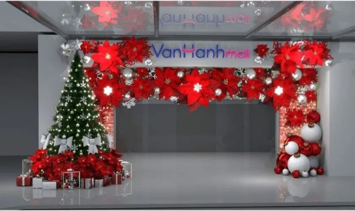 Cách trang trí cổng đón Noel
