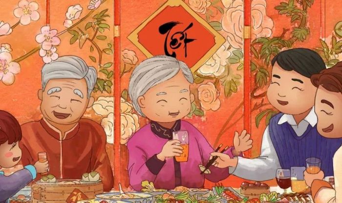 Hình nền gia đình đón Tết 2025 đẹp và ấn tượng