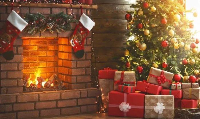 Phong cách trang trí Giáng sinh với tông đỏ rực rỡ