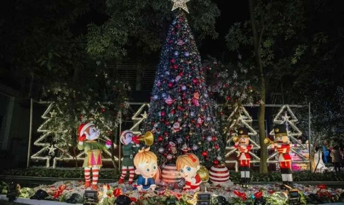 Trang trí Noel ngoài trời với phong cách độc đáo