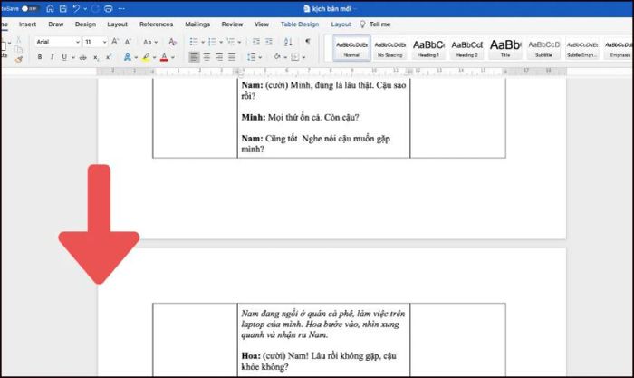 Khắc phục lỗi bảng trong Word bị nhảy trang