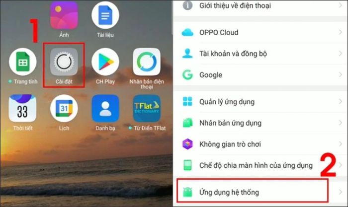 Hướng dẫn chuyển danh bạ từ máy sang sim OPPO thông qua cài đặt