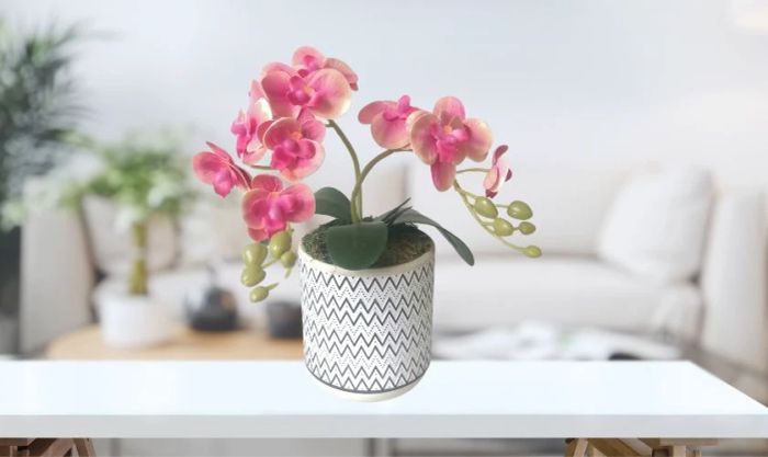 Mẫu cắm hoa lan ngày Tết thanh thoát, đẹp mắt