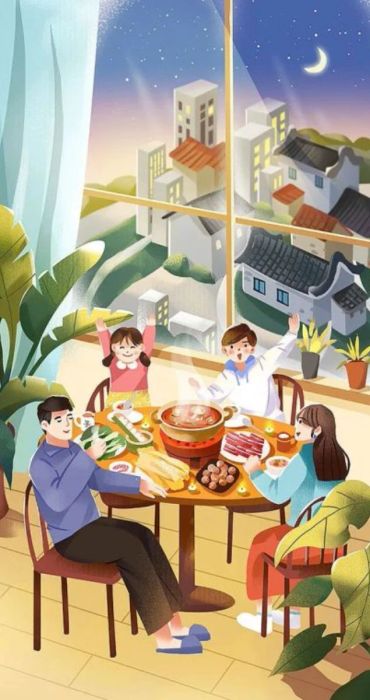 Gia đình đón Tết ấm áp bên nhau