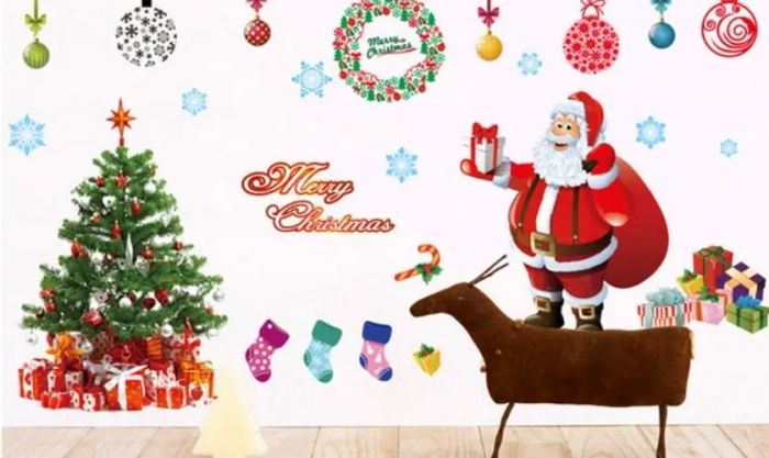 Hướng dẫn trang trí tường Giáng sinh đáng yêu và ngộ nghĩnh