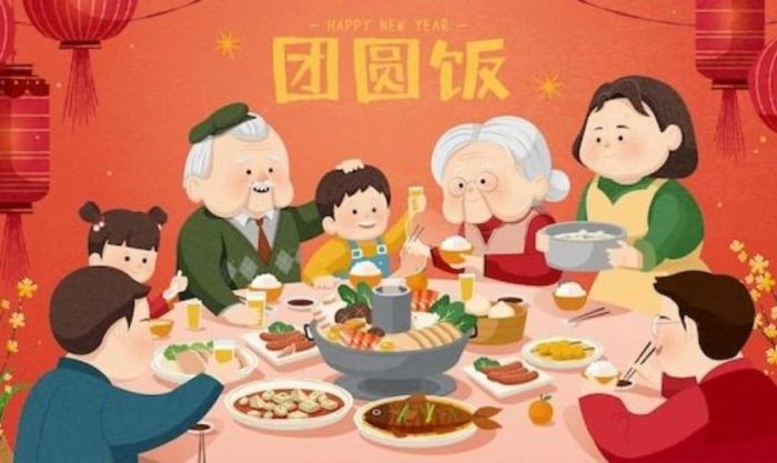 Hình nền máy tính với chủ đề Tết sum vầy cùng gia đình