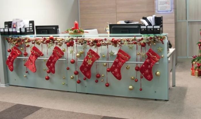 Trang trí Noel trong văn phòng đẹp mắt