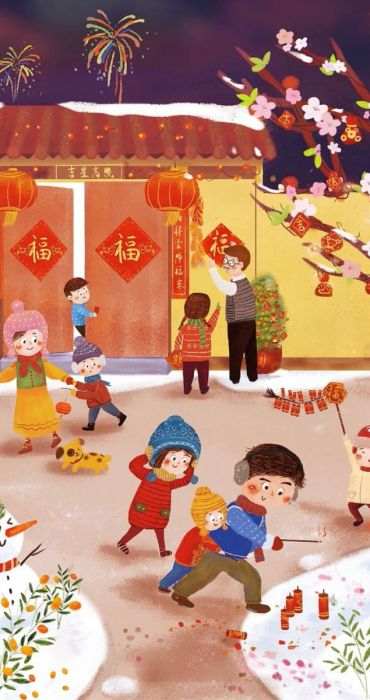 Cập nhật màn hình điện thoại với hình nền Tết đầy màu sắc