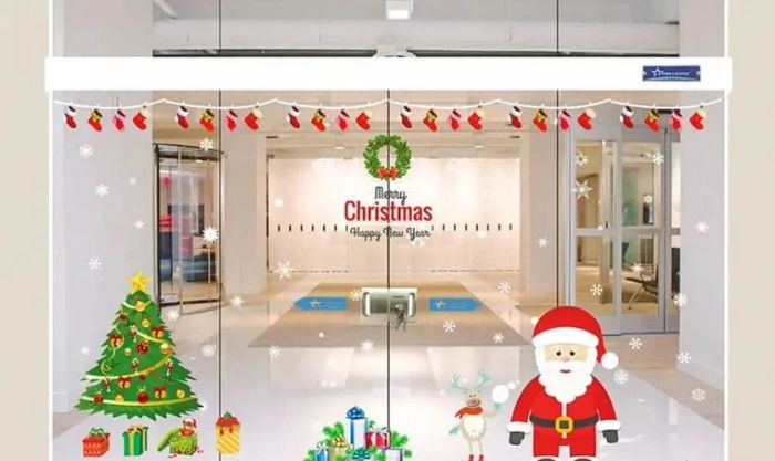 Trang trí góc chụp hình Noel đẹp mắt