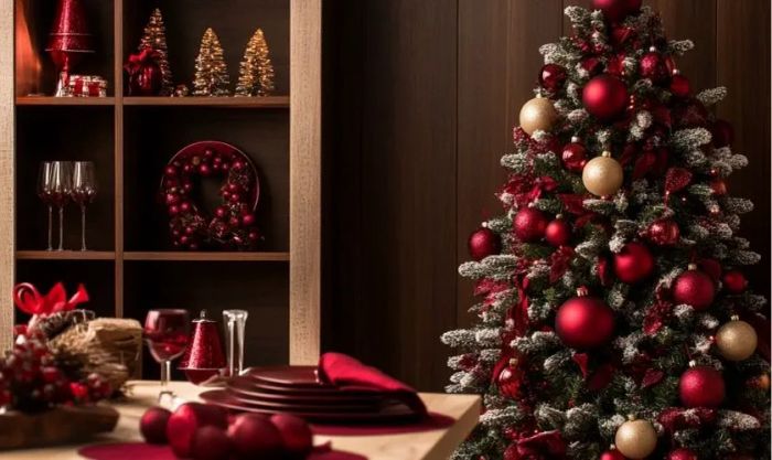 Trang trí Noel theo sắc đỏ truyền thống
