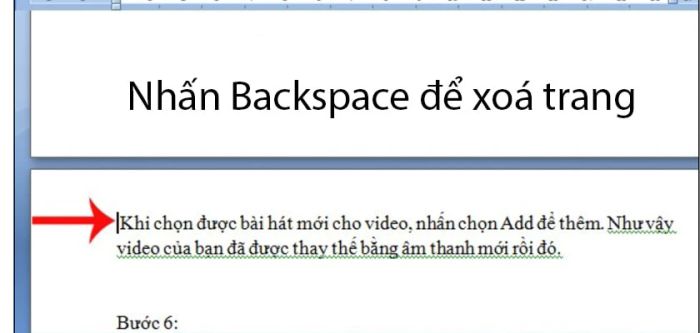 phương pháp xóa trang trong word (cách trực tiếp)