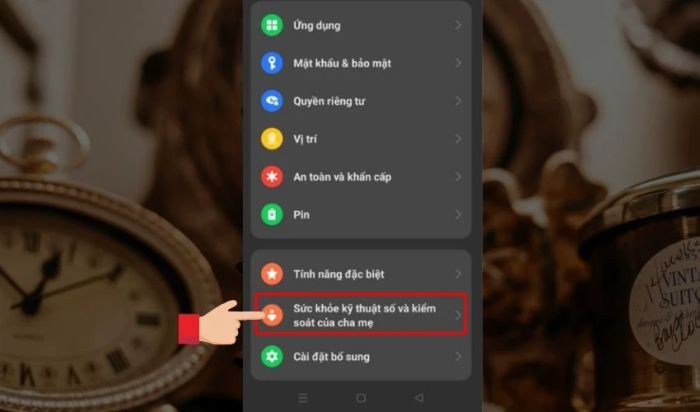 Hướng dẫn kiểm tra thời gian sử dụng ứng dụng trên OPPO thông qua mục Cài đặt