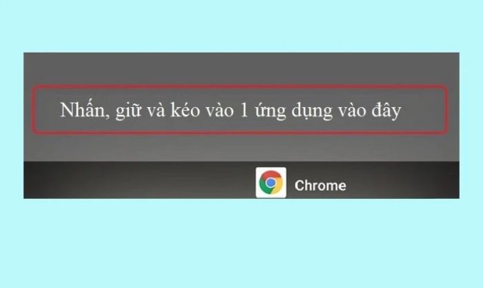 Sau khi kích hoạt chế độ chia màn hình