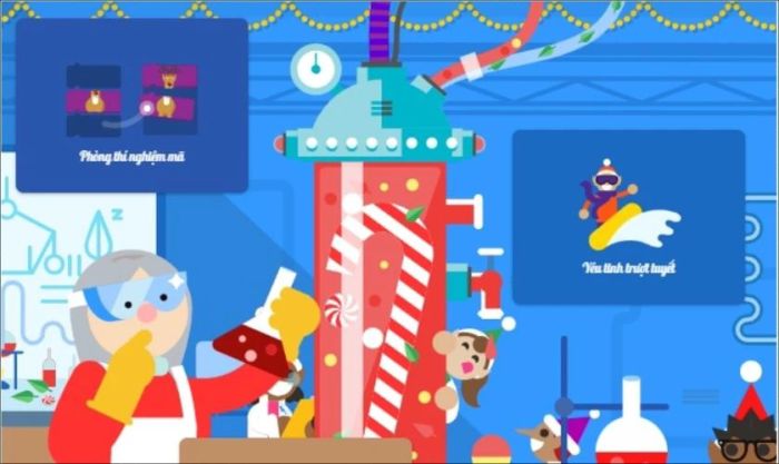 Game Theo chân ông già Noel của Google có những trò chơi gì?