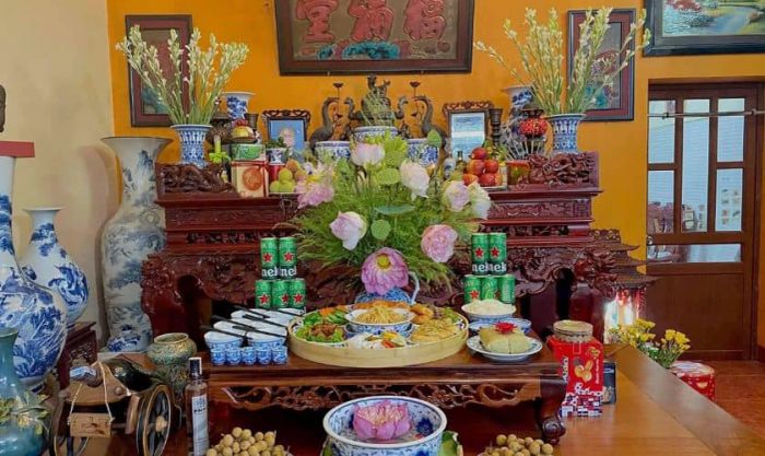 Cách trang trí bàn thờ ngày Tết chuẩn cổ truyền tuyệt vời nhất