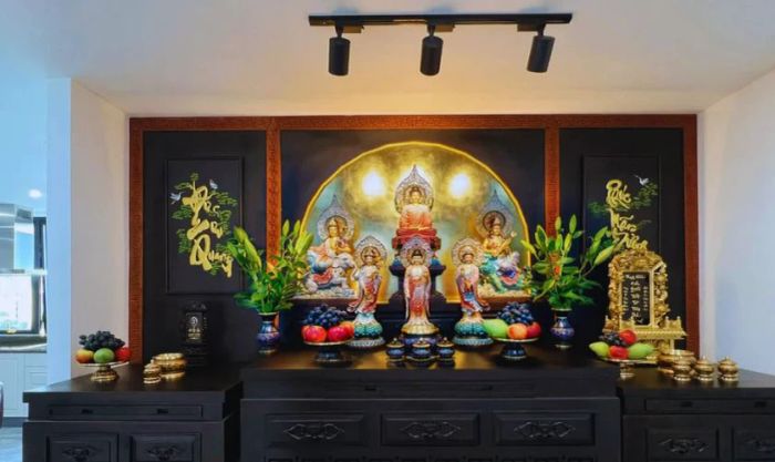 Hướng dẫn trang trí bàn thờ ngày Tết đẹp