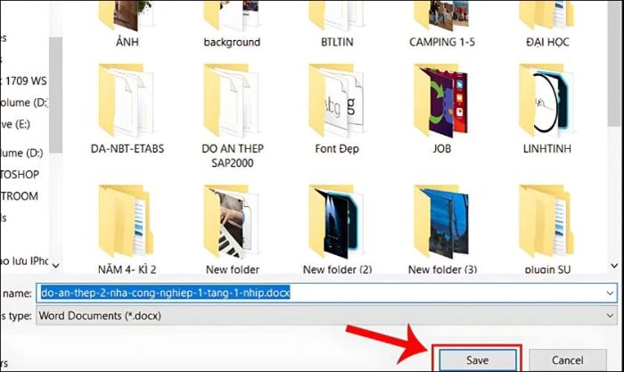 Lưu file trước khi chuyển đổi