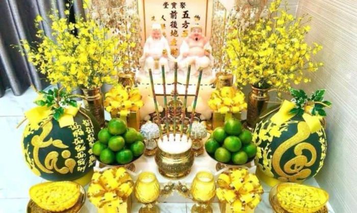 Trang trí bàn thờ ngày Tết chuẩn cổ truyền trang nghiêm nhất để đón xuân