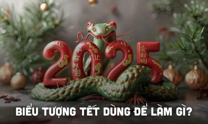 Biểu tượng Tết năm 2025 dùng để làm gì?