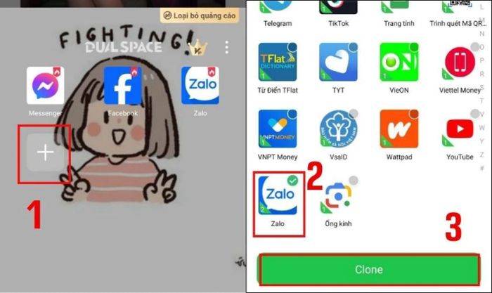 Hướng dẫn sử dụng ứng dụng Dual Space