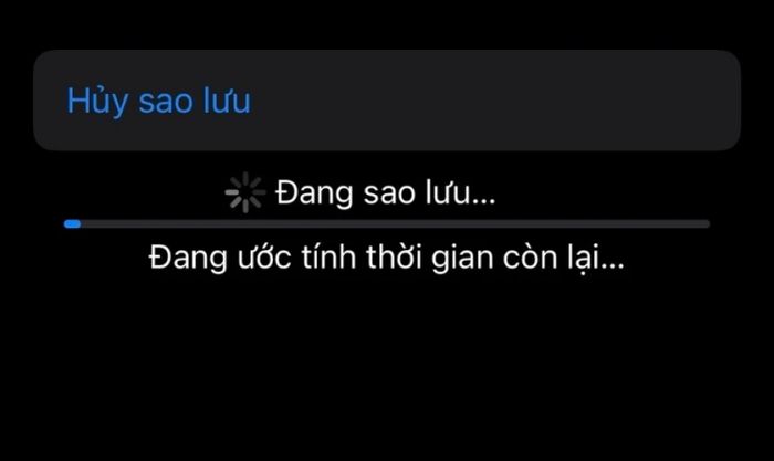 Quá trình khôi phục iCloud đã hoàn thành