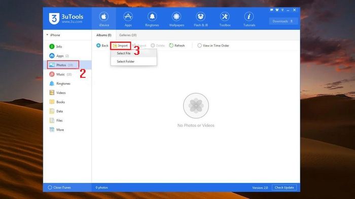Hướng dẫn chuyển ảnh từ iPhone sang máy tính bằng 3uTools - Bước 3