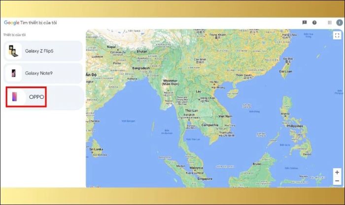 Tận dụng tính năng định vị của Google để tìm lại điện thoại OPPO bị mất ngay cả khi thiết bị đã tắt nguồn