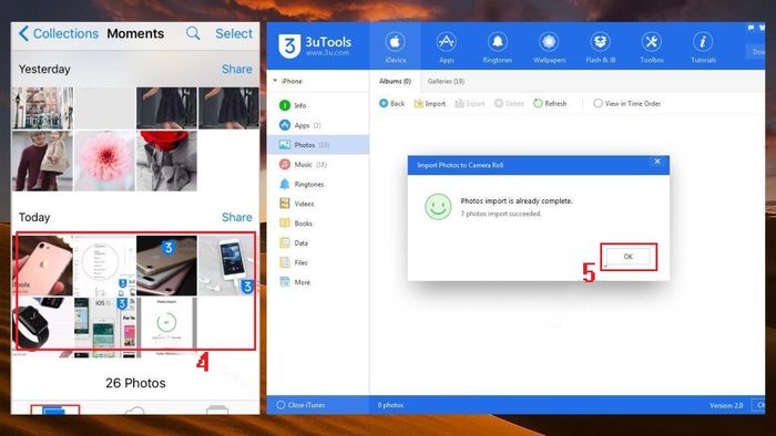 Hướng dẫn chuyển ảnh từ iPhone sang máy tính bằng 3uTools - Bước 4