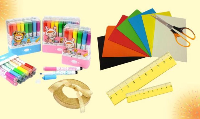 Những gì cần chuẩn bị để làm thiệp chúc Tết bằng giấy?
