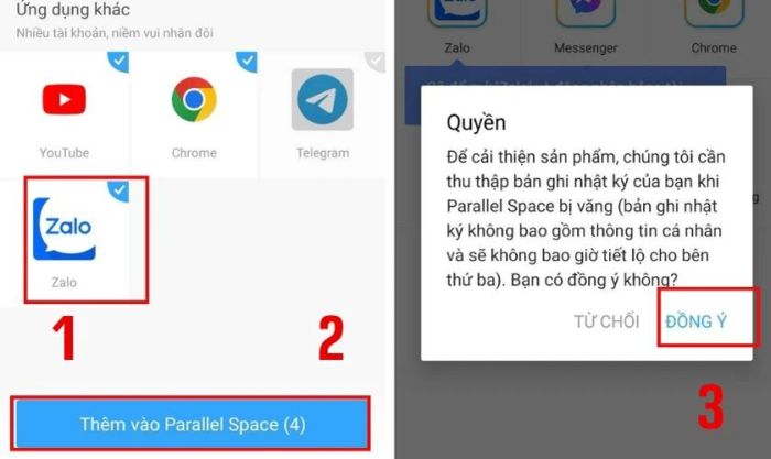Hướng dẫn sử dụng ứng dụng Parallel Space