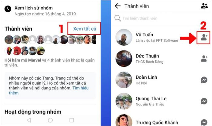 Khôi phục kết bạn đã hủy trên Facebook thông qua các Nhóm