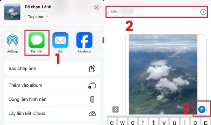 Chia sẻ ảnh trên iPhone thông qua Airdrop