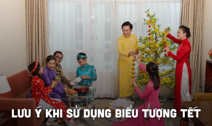 Lưu ý khi sử dụng biểu tượng Tết 2025