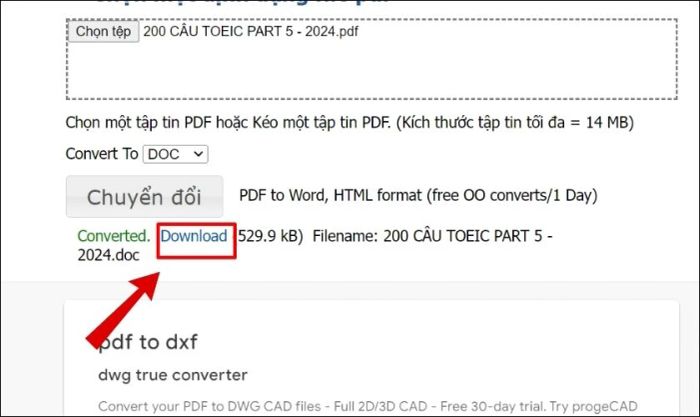 Tải file về máy tính