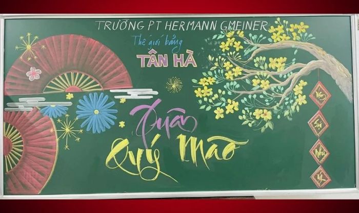 Trang trí bảng Tết 2025 đơn giản mà vẫn đẹp nhất