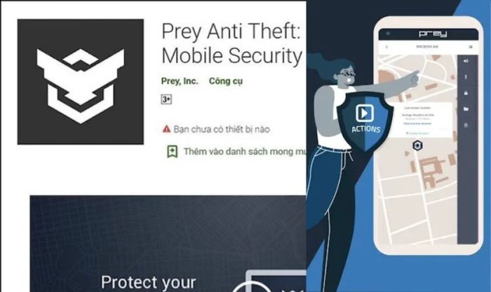 Prey: Find My iPhone & Security là ứng dụng hỗ trợ theo dõi vị trí điện thoại OPPO hiệu quả