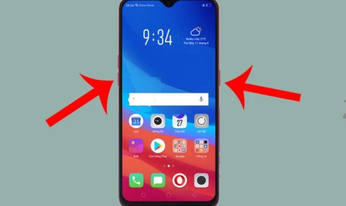 Cách khởi động lại điện thoại OPPO
