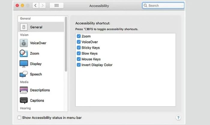 Kích hoạt Mouse Keys trên macOS