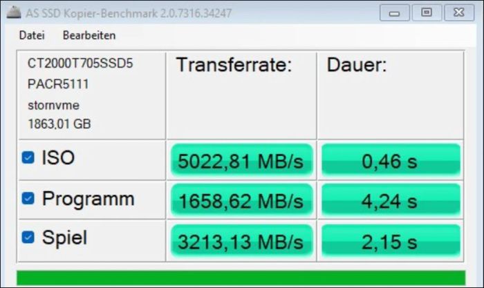 AS SSD Benchmark là phần mềm chuyên sâu dùng để kiểm tra và đánh giá hiệu năng ổ cứng SSD.